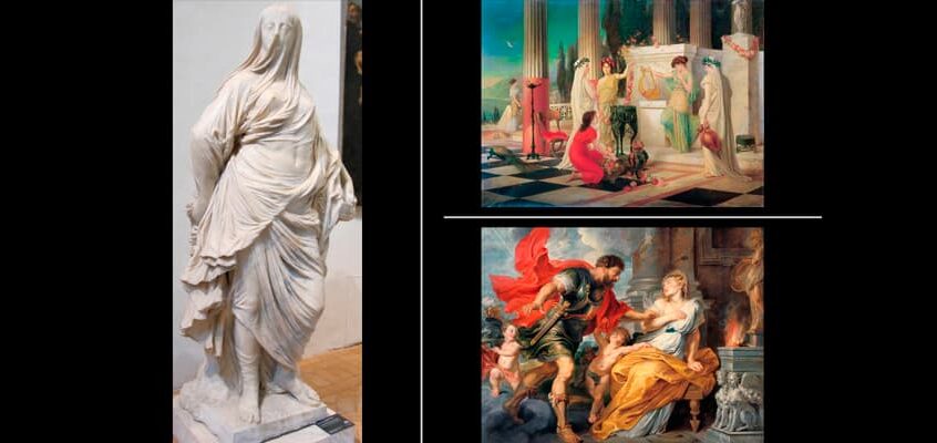 Obra 43.  Las Vestales, una hermosa tradición durante la Edad dorada de Roma, así como el Mito de Rómulo y Remo.