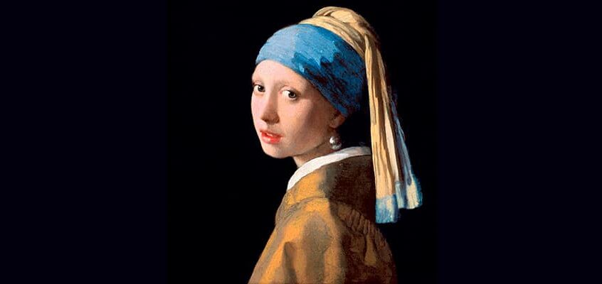 Obra 70. La joven con el arete de perla, una hermosa obra del barroco flamenco.