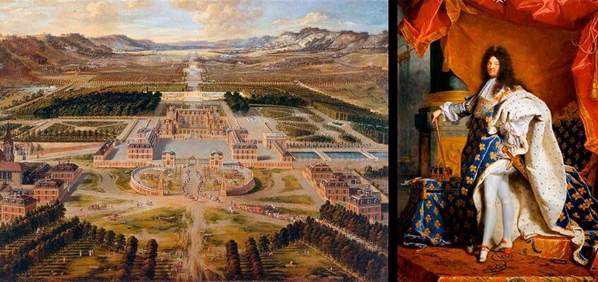 Obra 73. Retrato de Luis XIV y su majestuoso Palacio de Versalles, obras del Barroco francés.