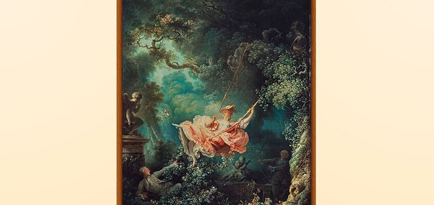 Obra 76. El columpio, obra de Fragonard que nos muestra la doble moral de la sociedad.